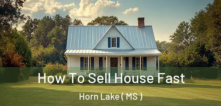  How To Sell House Fast Horn Lake ( MS )